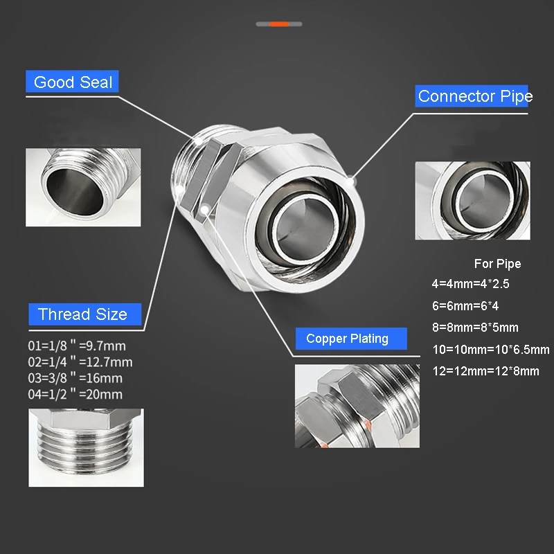 Fitting Pneumatik Tembaga Fitt - Compression Fitting Brass ulasan dan harga